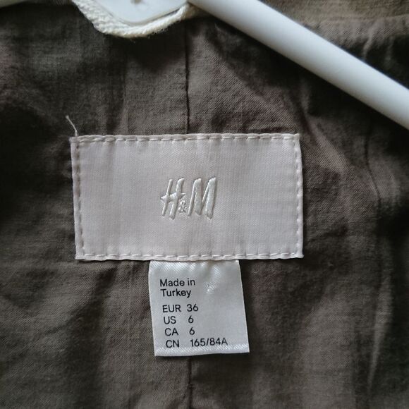 H&M Green military Jacket - Picture 4 of 14